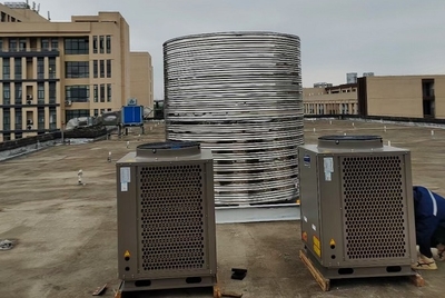 廠家直銷空氣能熱泵熱水器機(jī)組 工地學(xué)校熱水工程的理想選擇